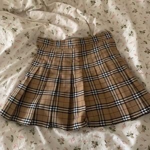 Khaki Plaid Skirt 🤎